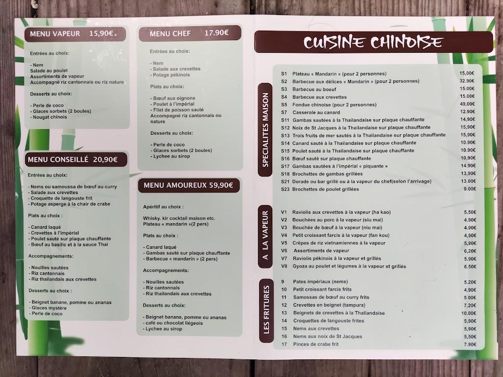 Nouveau Mandarin - Menu Image 3